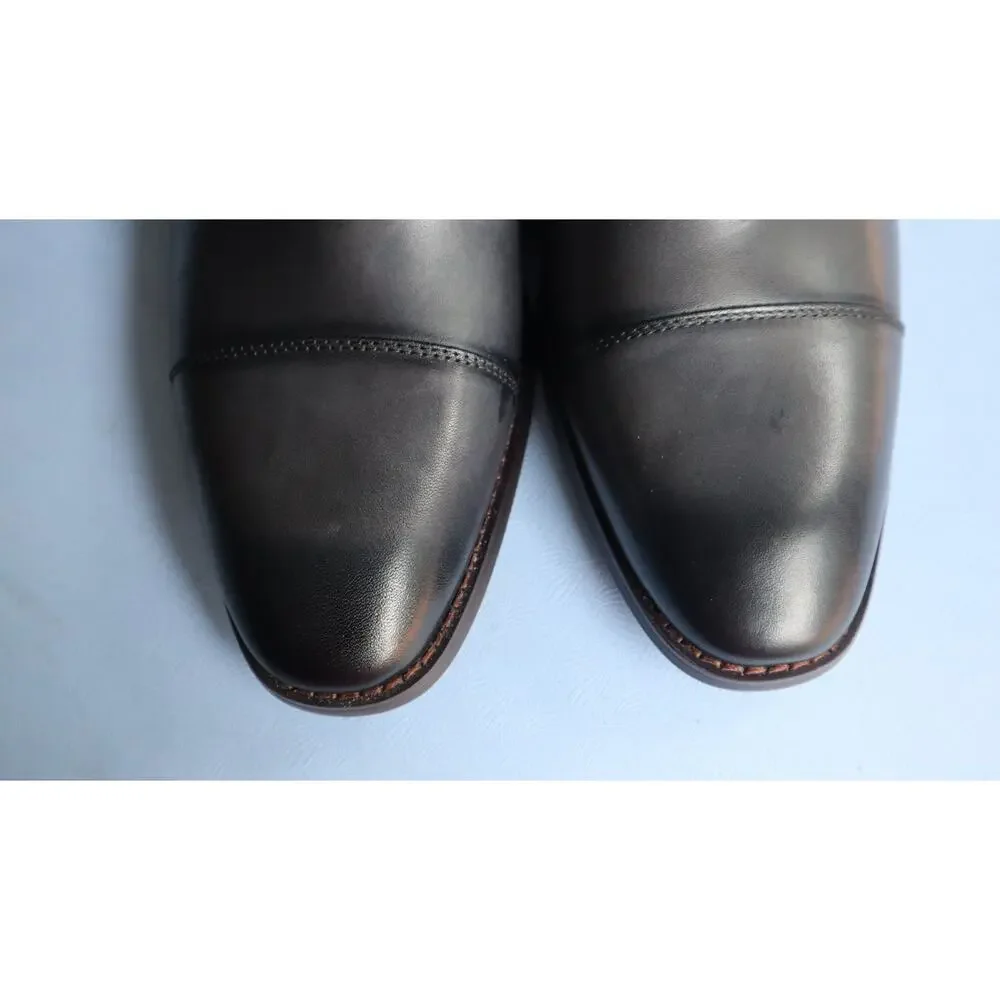 NEW Stacy Adams Kallum Cap Toe Dress Shoes Burnished Gray Mens 8.5 M Work
